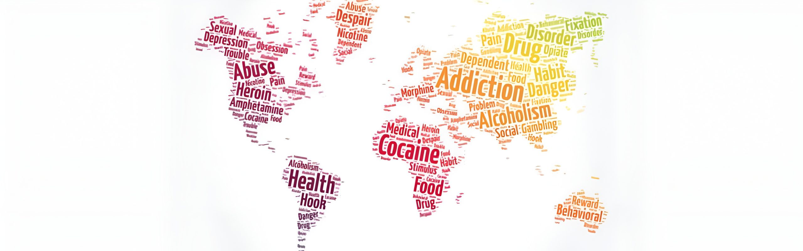 World map design created with word art